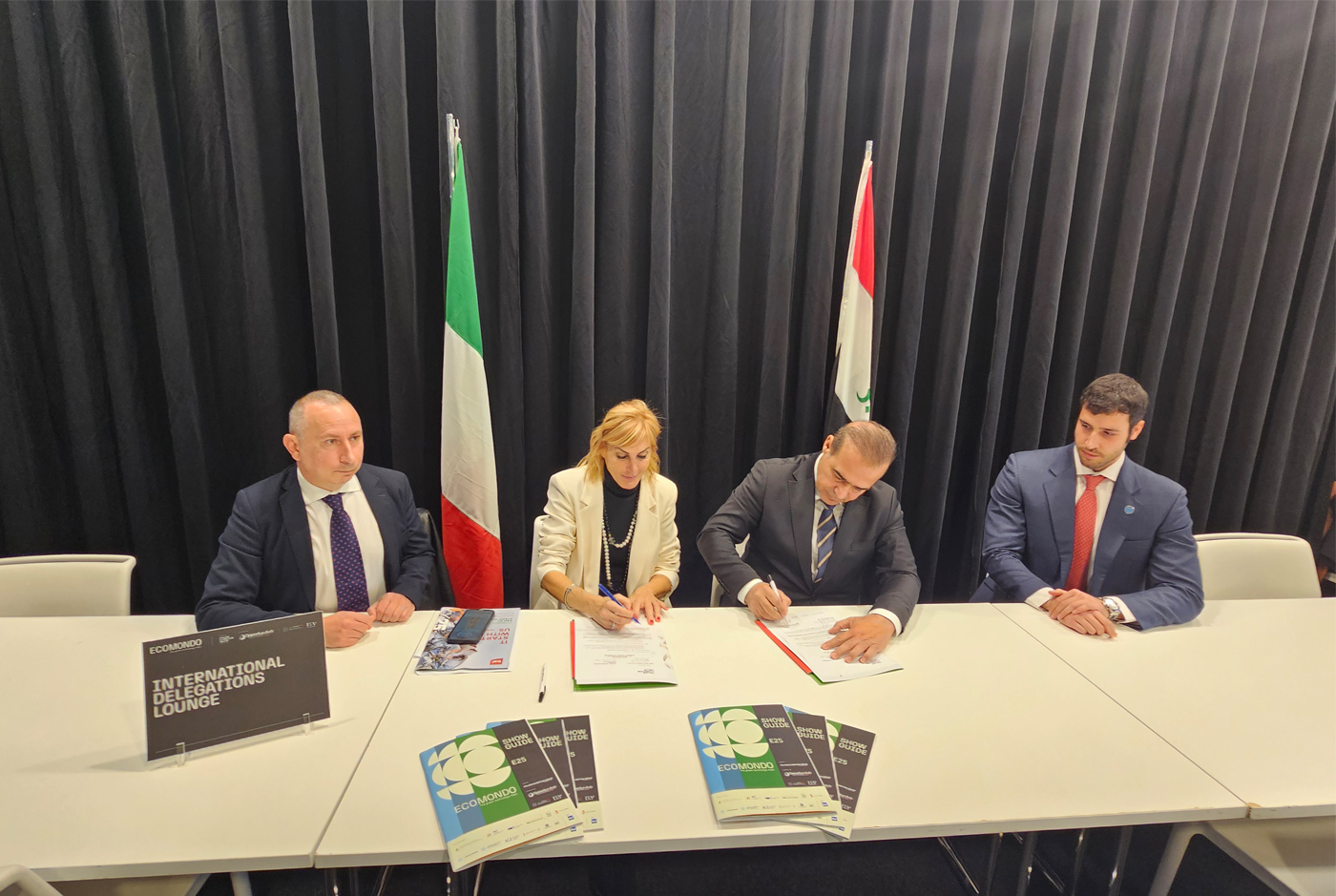 Participation of the Iraqi-Italian Business Council President at Ecomondo Exhibition and Signing of a Memorandum of Understanding